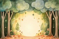 Music stage backgrounds cartoon forest. AI generated Image by rawpixel.