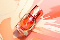 Nail polish cosmetics perfume bottle.