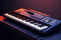 Electric keyboard music piano musical instrument. 