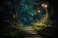 Magical forest woodland outdoors fantasy