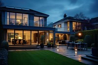 Modern family home architecture building outdoors. AI generated Image by rawpixel.
