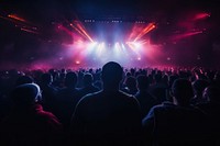 Concert audience nightlife light adult. AI generated Image by rawpixel.