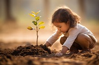 Planting a tree agriculture beginnings landscape. 