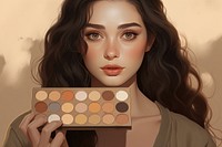 Cosmetics portrait palette adult. 