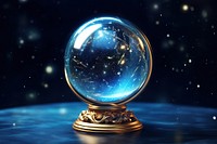 Magic ball astronomy universe sphere. AI generated Image by rawpixel.