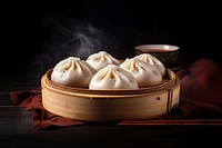 Pork Buns dumpling steamed food. 