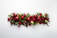 Christmas garland christmas white background celebration. 