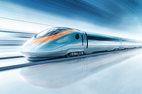 High-speed train vehicle railway transportation. AI generated Image by rawpixel.