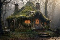 Dwarf house architecture building forest
