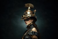 Steampunk portrait costume jewelry. AI generated Image by rawpixel.