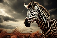 Zebra wildlife animal mammal. 