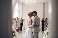 Wedding ceremony dress bride. AI generated Image by rawpixel.