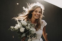 Brides laughing wedding adult. AI generated Image by rawpixel.