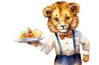 Lion cartoon food representation. AI generated Image by rawpixel.
