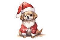 Sea lion wearing Santa Claus costume cartoon mammal animal. 