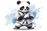 Panda cartoon mammal bear. AI generated Image by rawpixel.