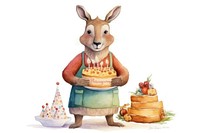Kangaroo cake dessert mammal. AI generated Image by rawpixel.