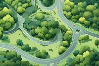 New road tree outdoors nature. AI generated Image by rawpixel.