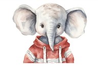 Elephant character animal wildlife mammal. AI generated Image by rawpixel.