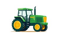 Tractor vehicle yellow green. AI generated Image by rawpixel.