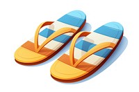Flip-flops footwear white background relaxation. AI generated Image by rawpixel.