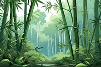 Bamboo vegetation outdoors nature. AI generated Image by rawpixel.