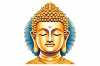 Indian buddha head representation spirituality creativity. AI generated Image by rawpixel.