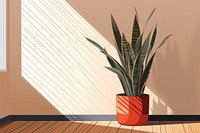 Snake plant vase houseplant flowerpot. AI generated Image by rawpixel.