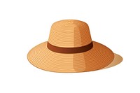 Hat white background straw hat sombrero. 