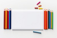 Pencil case white background arrangement creativity. 
