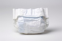 A baby disposable diaper white white background textile. 