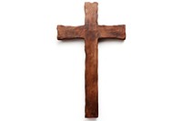 Cross crucifix symbol brown. 