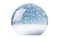 Winter snow sphere white background. AI generated Image by rawpixel.