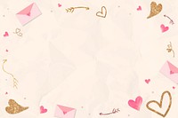 Valentine's paper texture background design