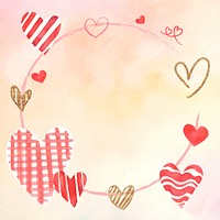 Cute Valentine's watercolor background design