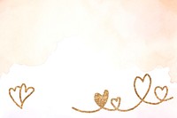 Valentines watercolor background design with copy space