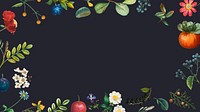 Flower fruit frame desktop wallpaper