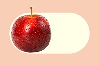 Red apple slide icon