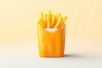 Take away fries food white background freshness. 