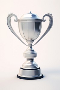 Silver trophy achievement decoration drinkware. 