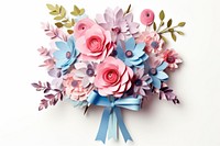 Flower paper plant craft. 