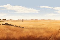 Savanna landscape outdoors horizon. 