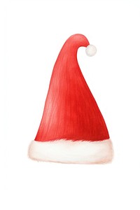 Christmas hat red white background confectionery. 