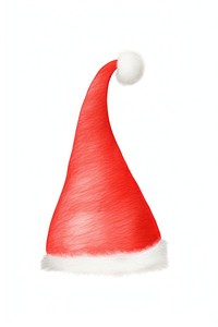 Christmas hat red white background confectionery. 