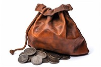 Coin bag leather handbag. AI generated Image by rawpixel.