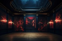 Classic room stage architecture illuminated. AI generated Image by rawpixel.