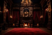 Large room fireplace architecture chandelier