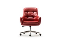 Office chair furniture armchair white background. 