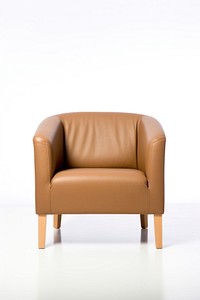 Arm chair furniture armchair white background. 