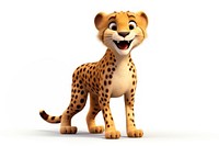 Cheetah leopard cartoon mammal. AI generated Image by rawpixel.